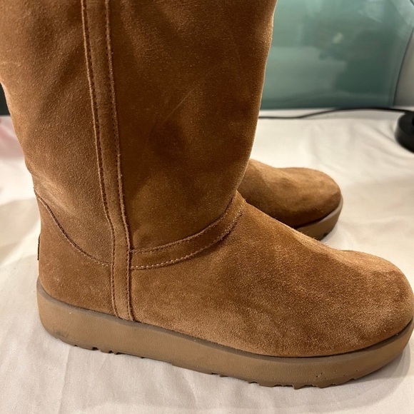 UGG Boots Women 9 Vibram Brown Suede Arctic Grip Waterproof - Picture 5 of 12